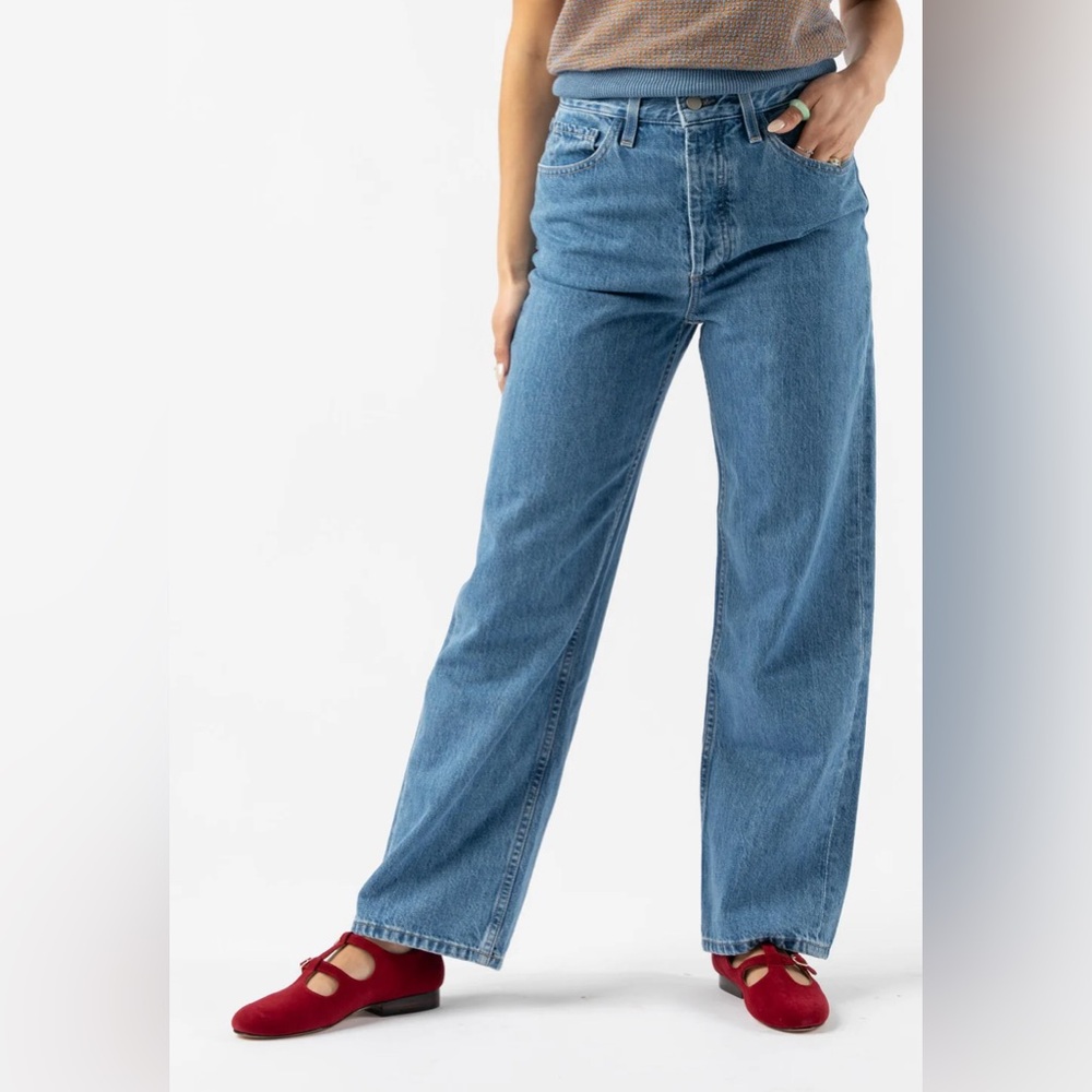Mara Hoffman Georgina Pant in Denim